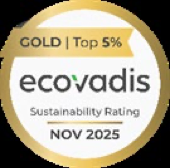 EcoVadis Gold, top 5%, novembre 2025