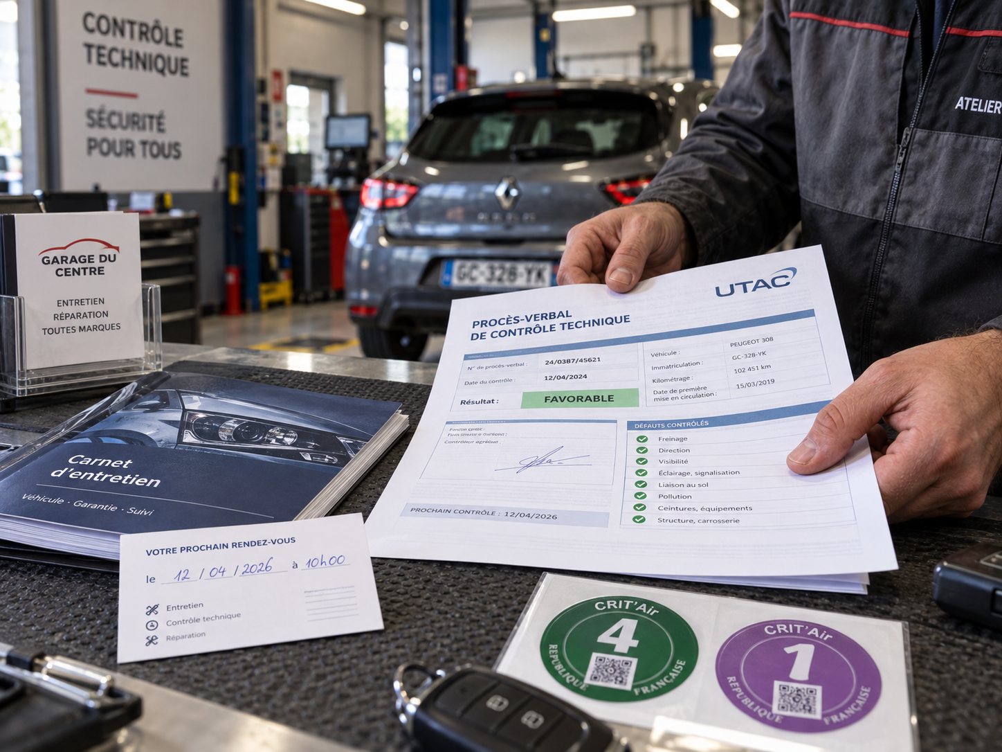 Imprimés fonctionnels pour l'automobile, les garages et le contrôle technique