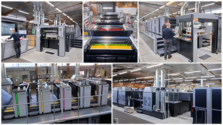 Presses offset feuilles du site de Bozouls
