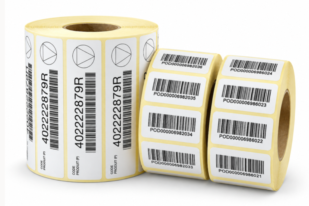 Étiquettes logistiques à code-barres