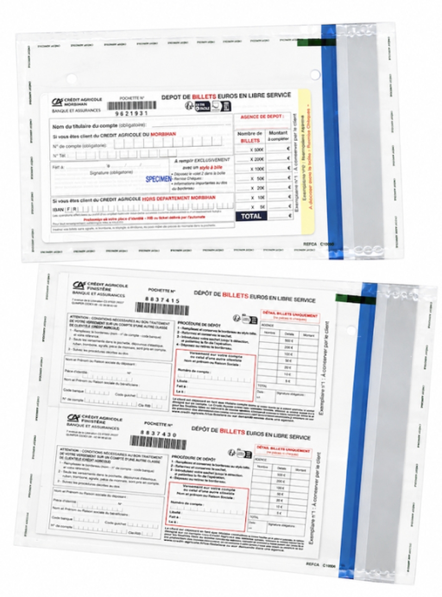 Lire la suite à propos de l’article Pochettes de dépôt d&rsquo;espèces